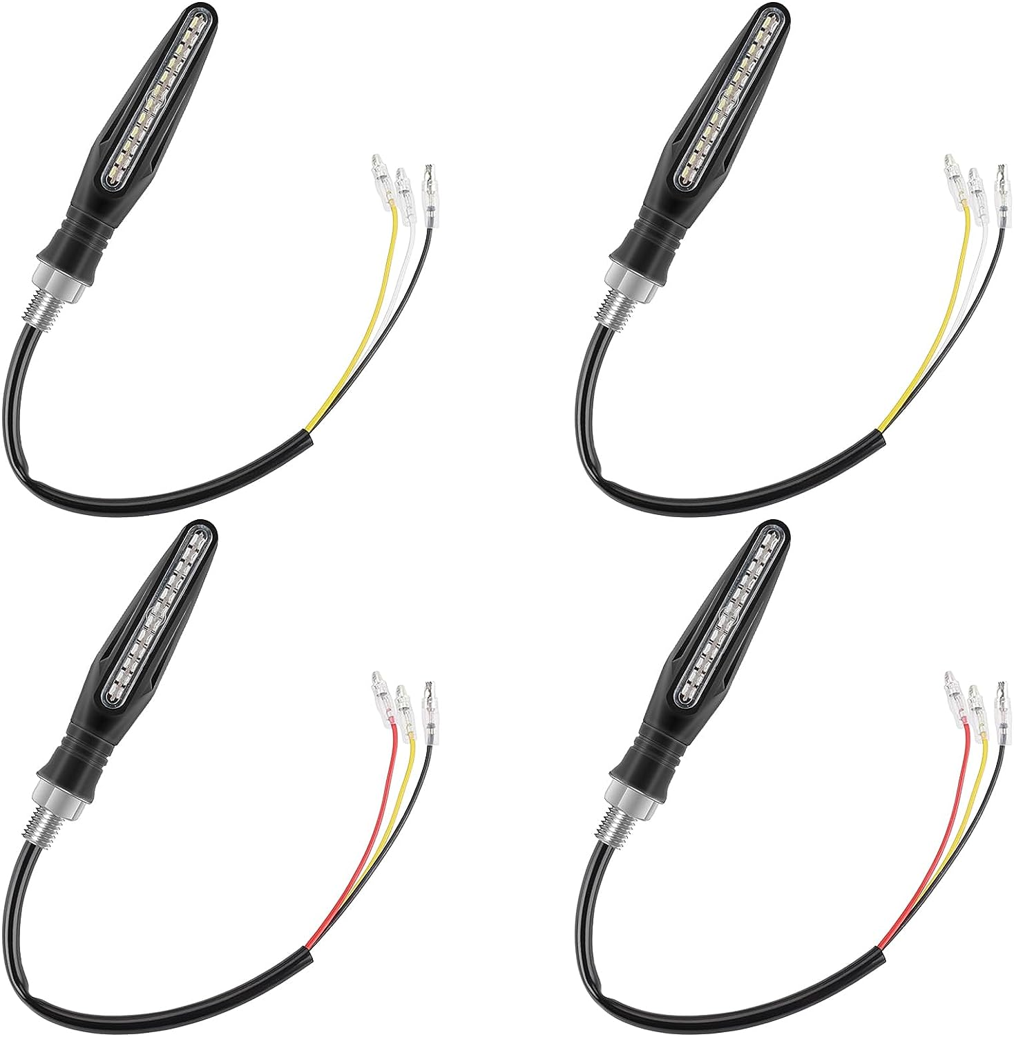 Indicatori Di Direzione Per Moto A LED Scorrevole - 4 Pezzi Impermeabili IP65 | Luci Diurne E Stop Integrate - Foto 11