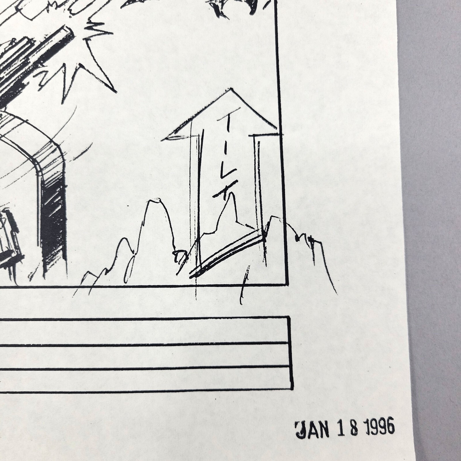 Image 9 of Starship Troopers - Production Used Storyboard, Soldiers Fire on Bugs, COA Prop