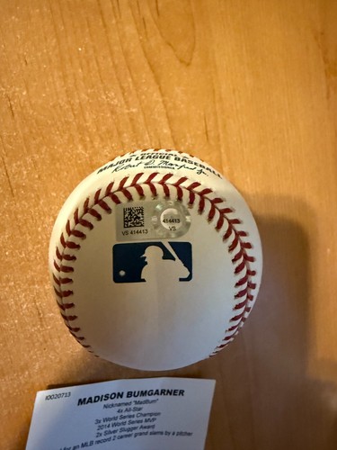 Madison Bumgarner - Autographed Official MLB Baseball - Fanatics Authenticated - 第 7/8 張圖片