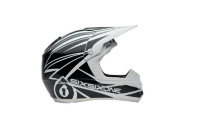 SixSixOne 661 Fenix Shards Helmet White / Black MX Motocross ATV