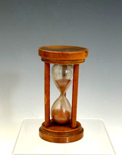 Mauchline Ware Antique Hourglass Egg Timer Fe...