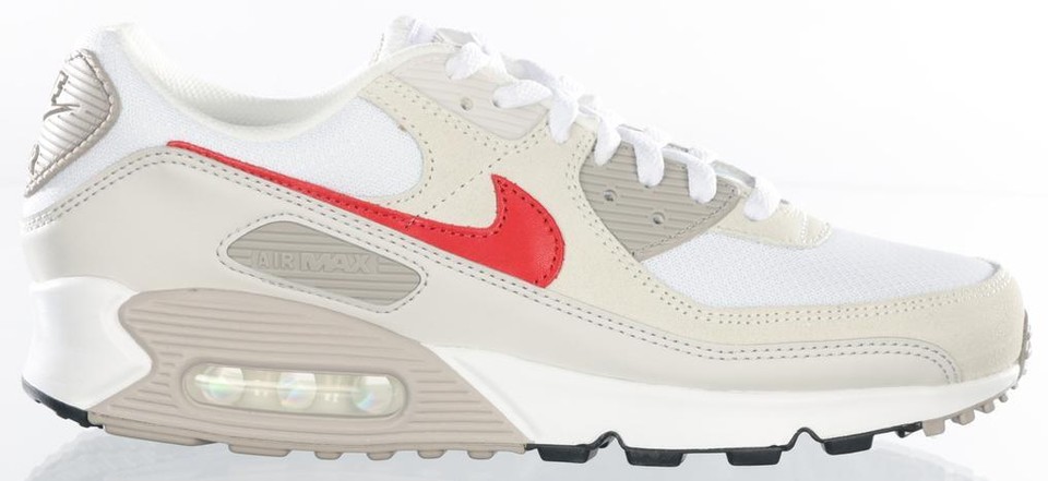 靴 NikeAirMoreUptempoSlideUniversityRed Nike Air Max 90 Summit White University Red for Sale