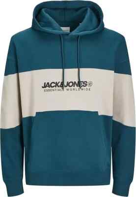 Jack & Jones JJELEGACY BLOCKING SWEAT HOOD NOOS Gr. XL Herren Hoodie (R/2406)