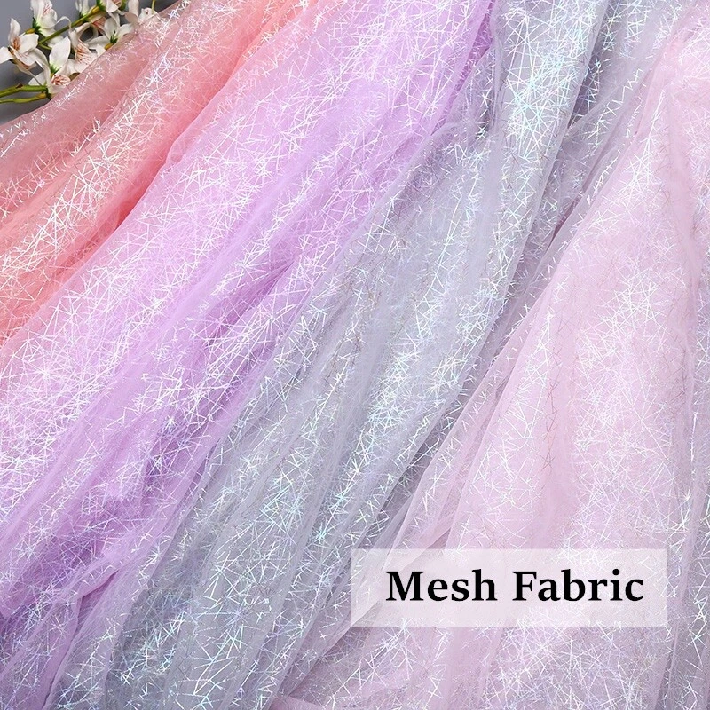 Netzstoff Tüll Durchsichtig Tuch Laser Linien für Kleid Tutu Rock Kostüm Basteln - Bild 3 von 4