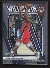 2021-22 Panini Mosaic Will To Win Zion Williamson #13 New Orleans Pelicans