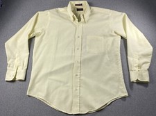 Vintage Cambridge Classics Mens Dress Shirt Size 16 . 32/33 Yellow