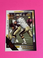 1992 Wild Card 50 Stripe Bobby Hebert  #210 New Orleans Saints