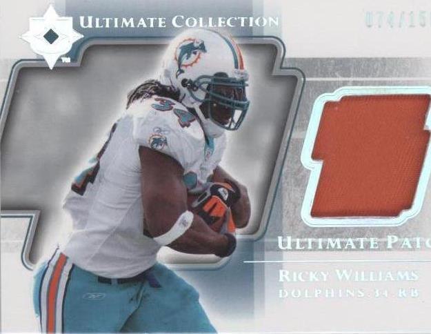 2004 Upper Deck Ultimate Collection - Ultimate Jerseys Ricky Williams # ...