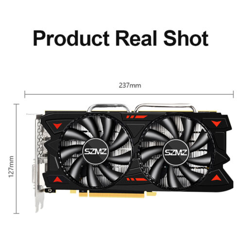RX580 8G Independent Graphics Card Dual Fans Desktop Computer Lighting Card - Picture 6 of 15