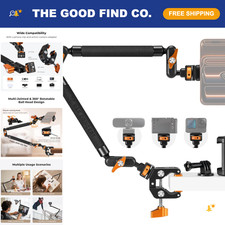 22" Magic Arm Clamp Kit - Overhead Desk Camera Mount for DSLR, Video, Photograph