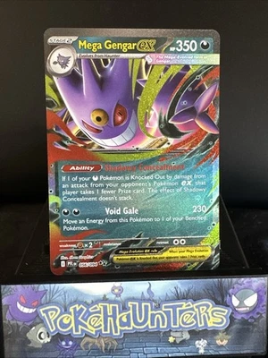 Pokemon Card Mega Gengar ex 056/094 Phantasmal Flames Double Rare Near Mint - Image 1 of 2
