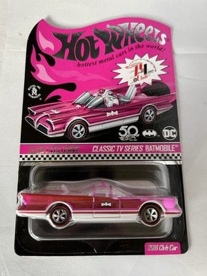 Hot Wheels RLC Classic TV Series Batmobile Pink 2018 Club Car FREE