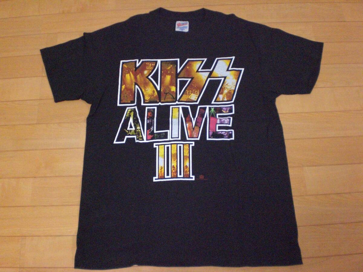 FILA T shirt bacio anni 90 Alive Iii Ac Dc Queen Aerosmith Skid Row Bon Jovi Guns N