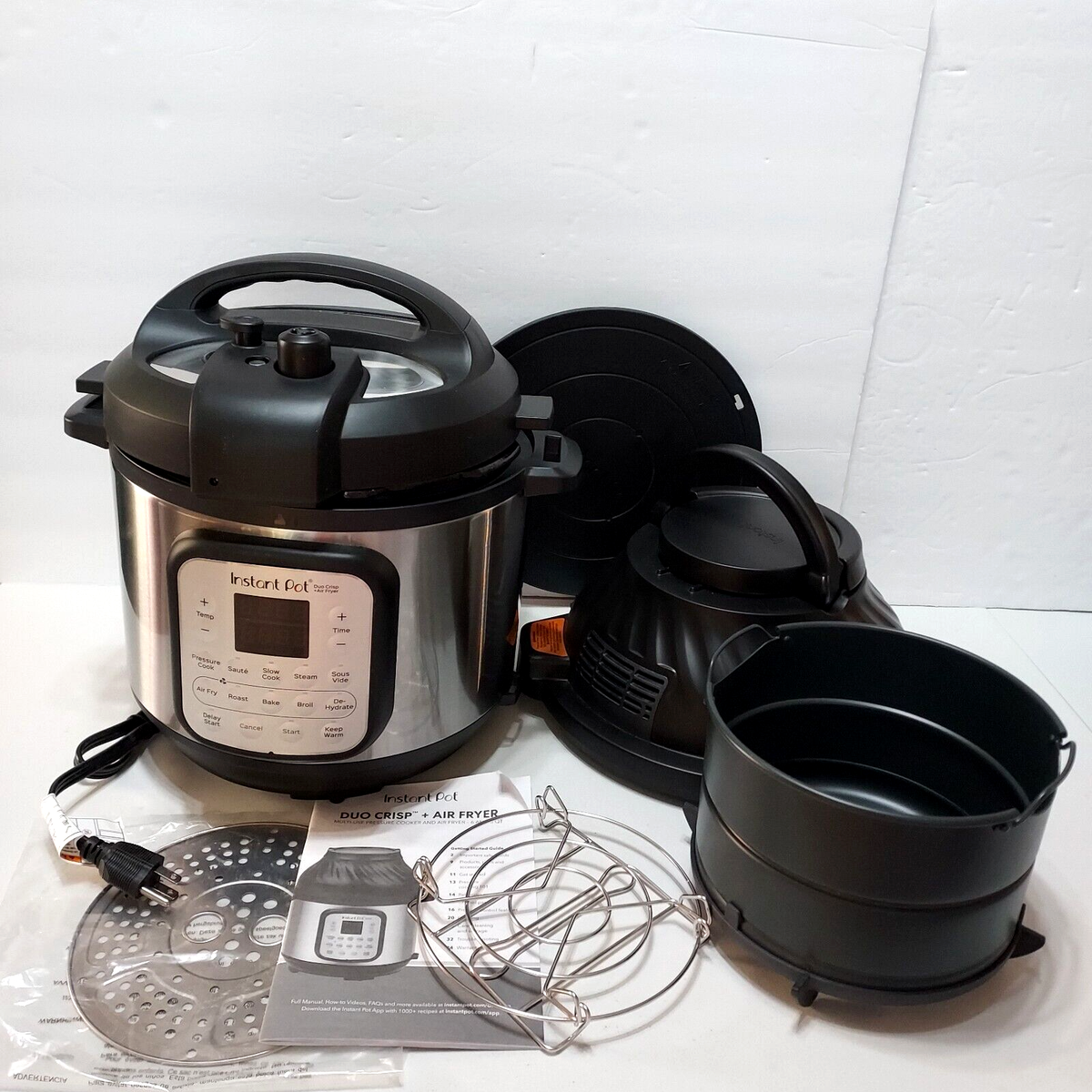 Qt Instant Pot Air Fryer Lid Manual Instant Pot 11-in-1 Quart