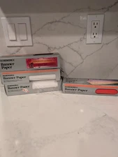 Memorex Banner Paper 4 Rolls White & Red 45' Continuous Roll Dot Matrix Printer