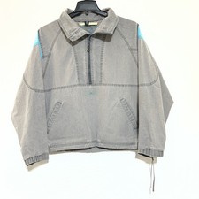 Vintage 90s Ocean Pacific 1/2 Zip Pullover Jacket Shirt Men M Gray Teal