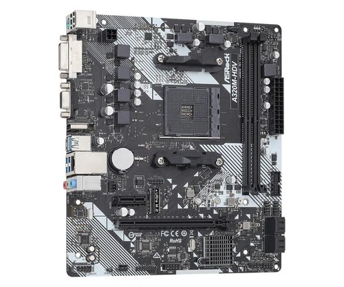 ASRock A320M-HDV R4.0 AM4 A320 SATA3 1 Ultra M.2 USB 3.1 HDMI M-ATX Motherboard