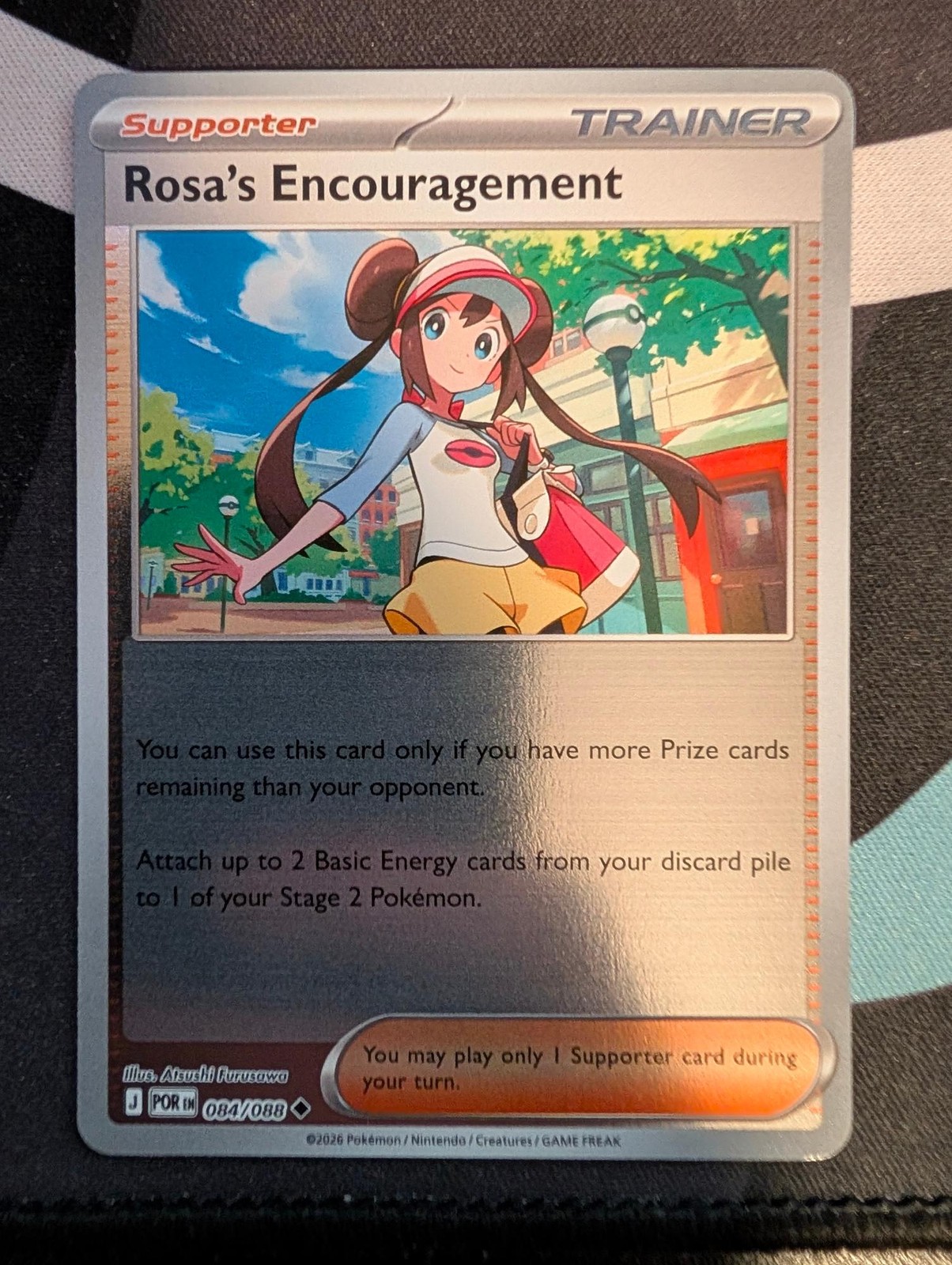 Rosa's Encouragement 084/088 Uncommon Perfect Order Pokemon Reverse Holo NM