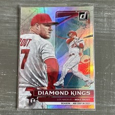Panini 2022 Donruss Diamond Kings Mike Trout Angels #14 Season Stat /400