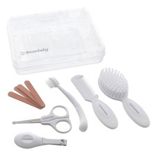 Dreambaby Essential 10pc Baby Grooming Kit, Newborn Safety Care Set with Brush,
