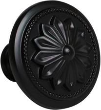 15 Pack - Matte Black Round Knobs, 1-2/5" 36mm Dia, for Cabinets  Drawers 15