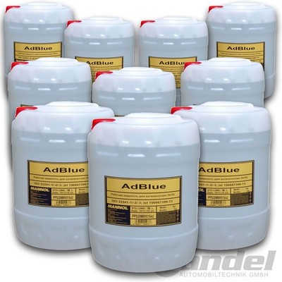 100L (10x10L) AdBlue  von MANNOL HARNSTOFFLÖSUNG für SCR-DIESEL KFZ PKW AUTO LKW