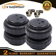 2X Air Ride Spring Bags Standard 2500 lb 1/2"npt Single Port For Ford F150 F-150