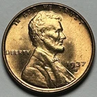1937-S Lincoln Wheat Cent — MS Uncirculated Red