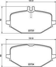 BREMBO Bremsbelagsatz Scheibenbremse PRIME P 50 161 für MERCEDES GLE V167 C167