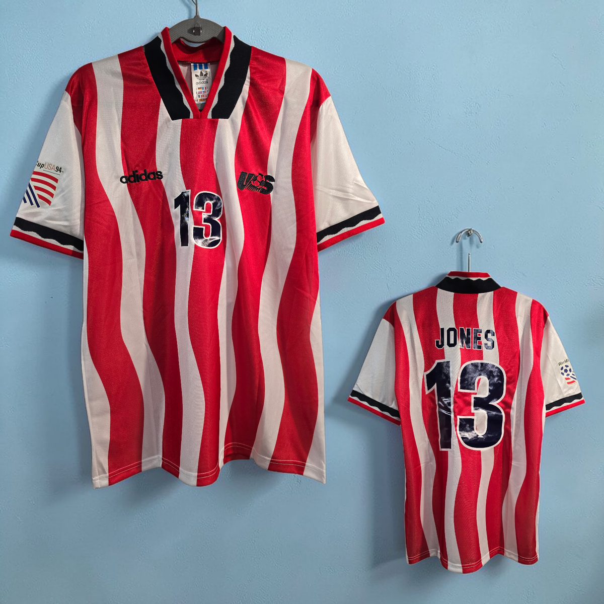 National Team USA Home - World Cup 1994 - Soccer - JONES #13 - 2XL