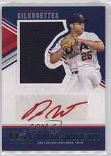 2018 USA Baseball Stars & Stripes Jerseys Red Ink 8/199 Dallas Woolfolk Auto s3g