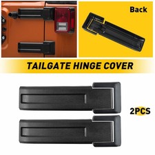 Black Tailgate Hinge Trim Covers Fit 2007-2018 Jeep Wrangler Jk Unlimited Parts