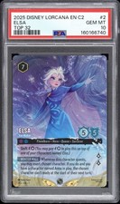 2025 DISNEY LORCANA DLC CHALLENGE TOP 32 ELSA FOIL PROMO C2 2 ICE MAKER PSA 10