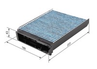 Bosch Filter, Innenraumluft 0 986 628 502 FüR Dacia Lada Passend FüR Nissan