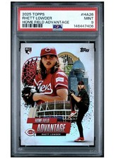2025 Topps Series 2 Rhett Lowder #HA26 Home Field Advantage PSA 9 Reds
