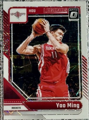 2024-25 Donruss Optic Yao Ming Legends White Velocity Prizm /59 #226 Rockets SSP