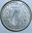 SUNKEN DIE ERROR 1880 P Morgan Silver Dollar About Uncirculated