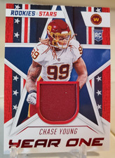 CHASE YOUNG 2020 Rookies & Stars Rookie RELIC Card Jersey SAINTS #YO-CY RC. rookie card picture