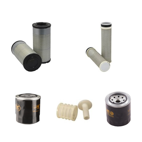 Filter Service Kit FüR Yanmar SV60 Luft ÖL Kraftstoff Filter 4TNV84T-ZMBVA Motor-image