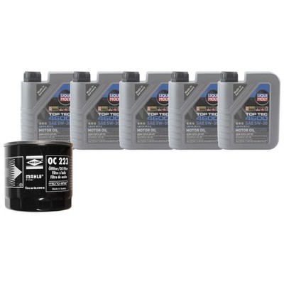 5L Liqui Moly Top Tec 4600 5W-30 Mahle Engine Oil Change Kit for Cherokee 2.5