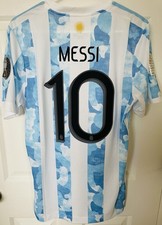 2021-2022 Adidas Argentina Messi Authentic Player Jersey Copa America Champion L