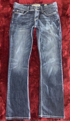 BKE Payton Bootcut Jeans Womens 28R (Fits 28x31 1/2) Blue Stretch Denim BWX3127