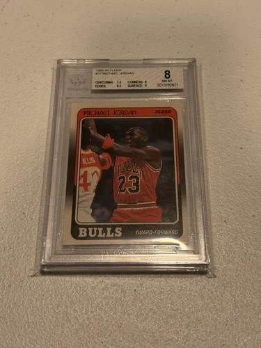 1988-89 Fleer Michael Jordan BGS 8 Basketball Graded Card