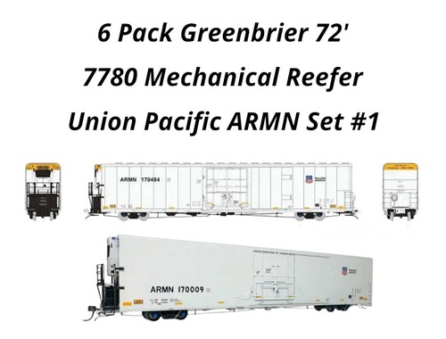 Frigorífico mecánico Union Pacific ARMN Rapido 167004 HO Greenbrier 72' IL 7780 | Zustand: New