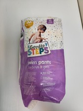 Gentle Steps Swim Pants For Boys Girls Size M 24-34 Pounds 11 Count