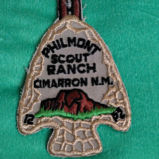 Philmont Scout Ranch Cimarron NM Arrowhead Patch w/ Loop Boy Scouts