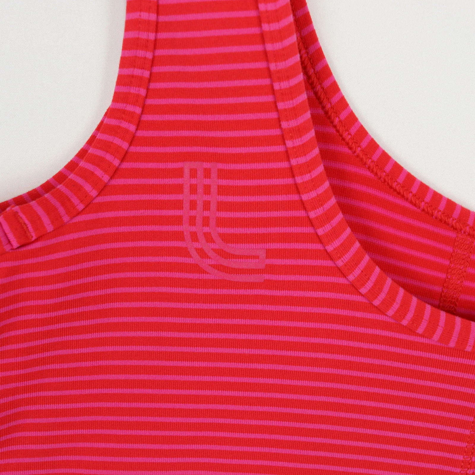 lole striped athletic tank-top