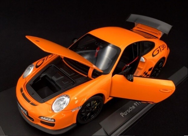 1/18 Porsche 911 997-2 GT3 RS 2009 Orange Diecast Model Car by