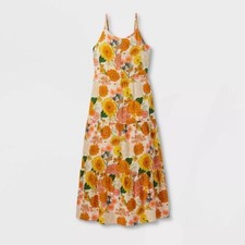 Girls Floral Sleeveless Summer Maxi Dress XXL by Art Class