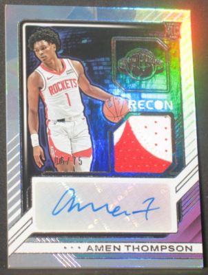 2023-24 Panini Recon - Rookie Jersey Autographs Amen Thompson #RJA 